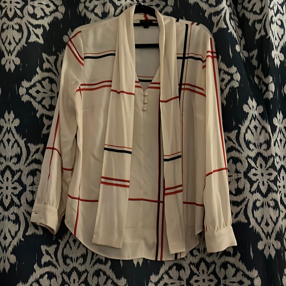 Ann Taylor Tie Neck Top